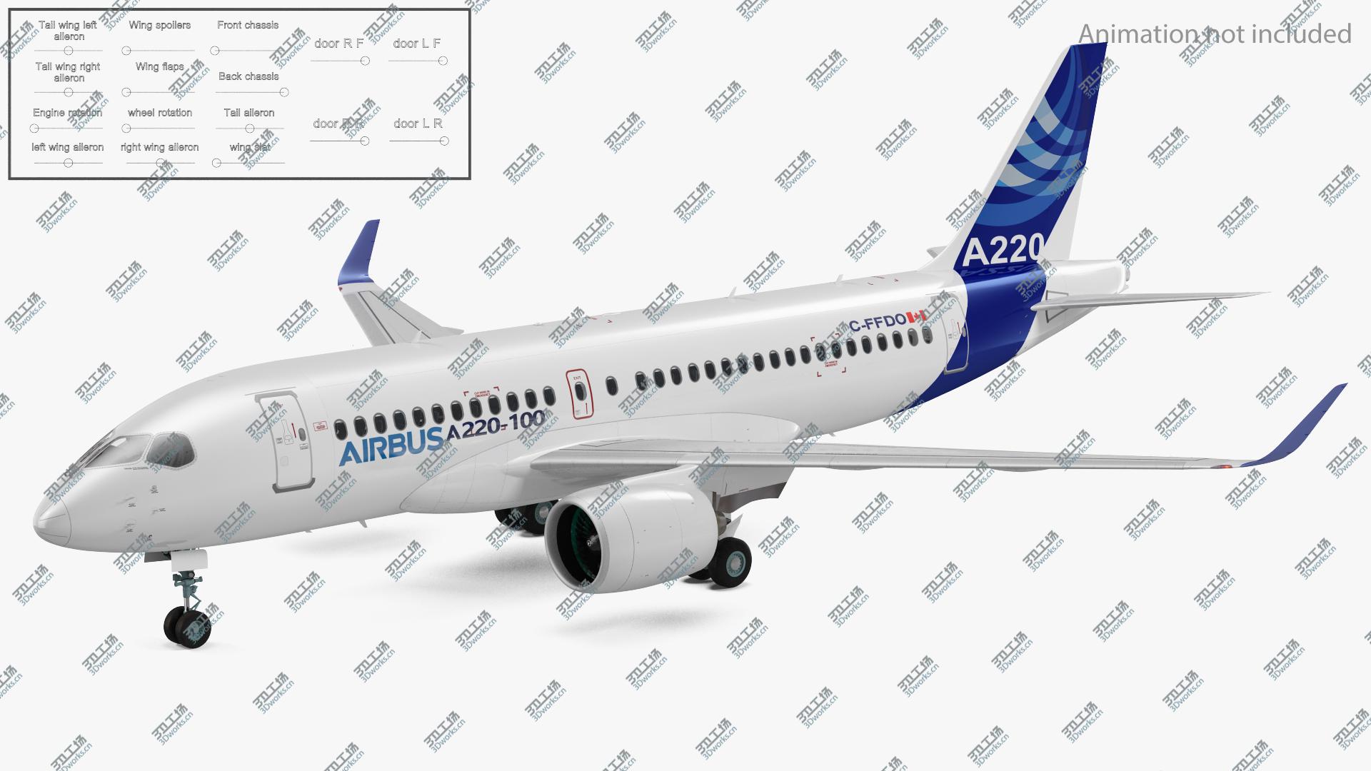 images/goods_img/20210313/3D model Airbus A220 100 Detailed Interior Rigged/3.jpg